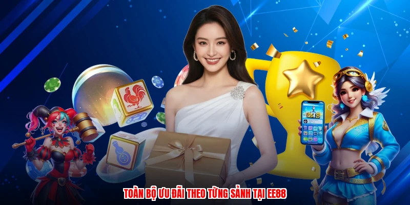 Toàn bộ ưu đãi theo từng sảnh tại EE88